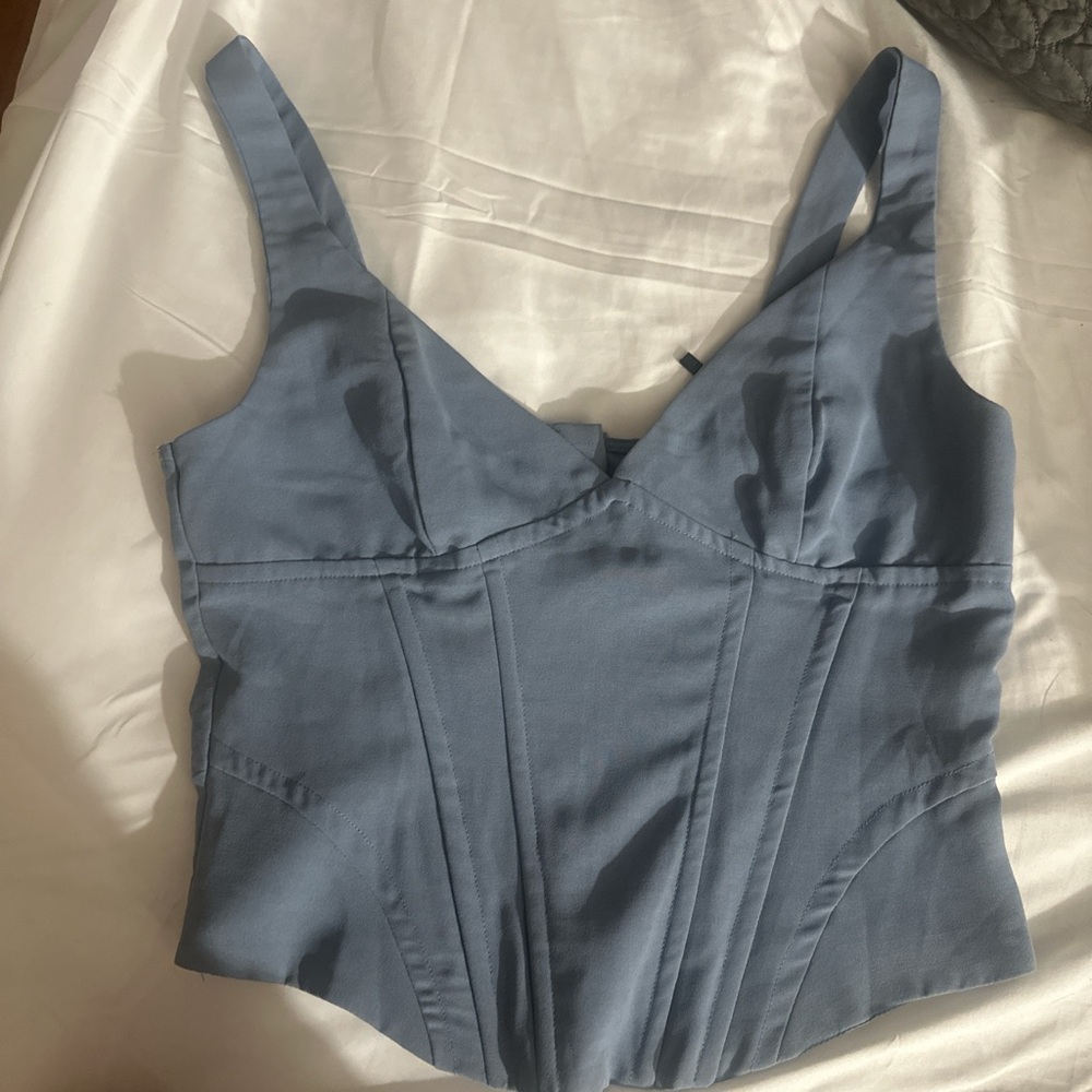 Blue Corset Top